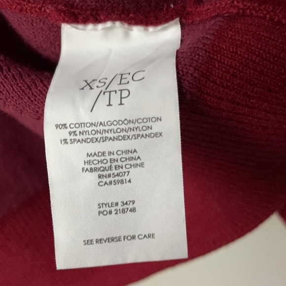 CAbi 3479 Cozy Up Two Tone Drape Open Cardigan XS - Picture 4 of 4